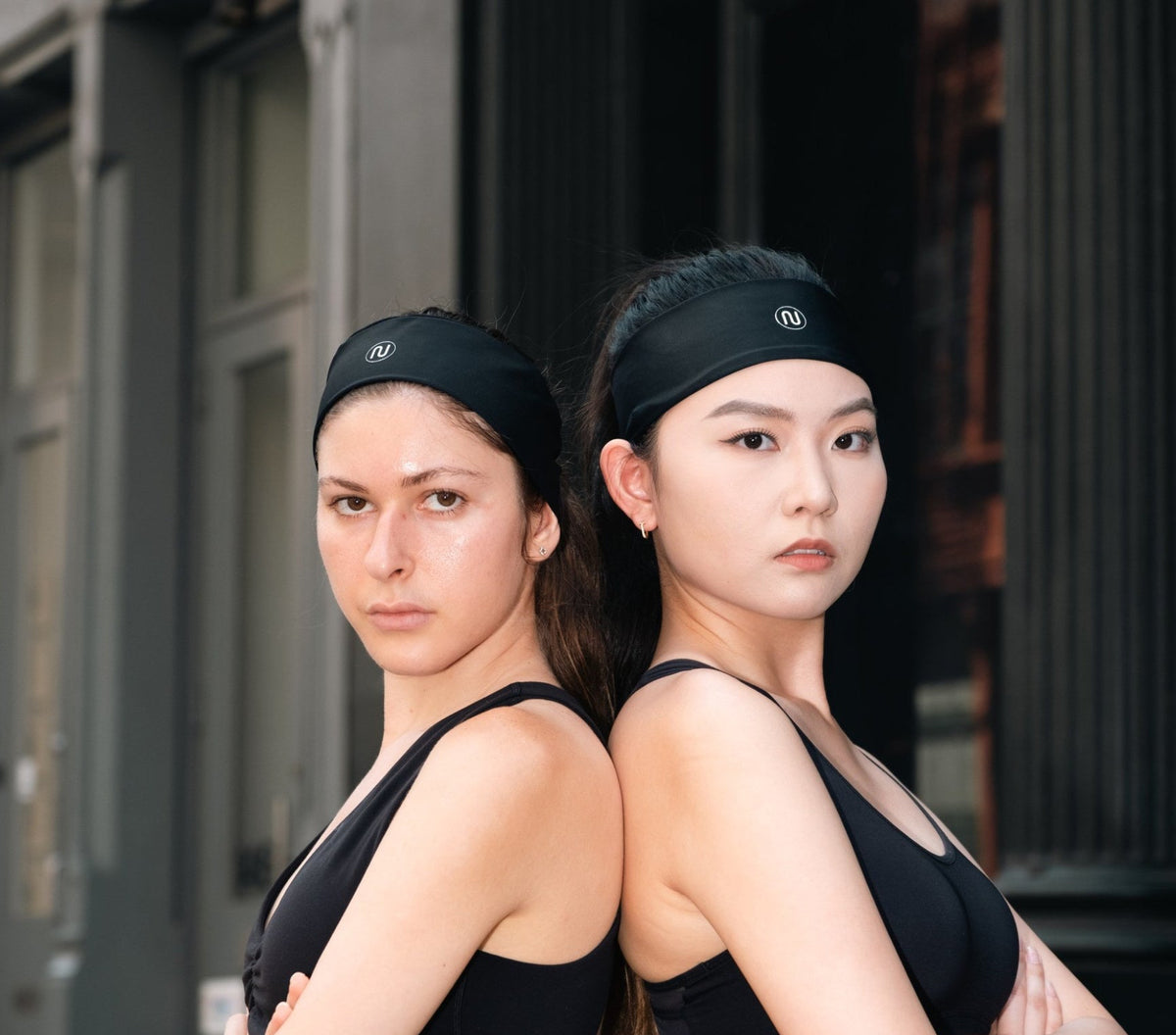 Athlete wearing Nessa HALO performance headband